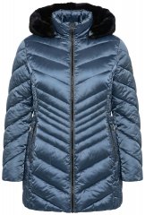 Ulla Popken 842013 Tepitud jope Denimsinine