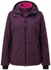 Ulla Popken 843105 Lainemustriga veekindel HYPRAR funktsionaalne jope Ploom