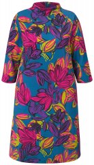 Ulla Popken 843180 Lilleline jersey-kleit Petrool