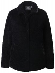 Ulla Popken 843244 Sametist jakk Must