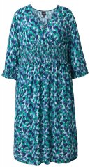Ulla Popken 845360 Mustriline midikleit Helesinine