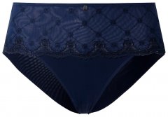 Ulla Popken 846235 Pitsiga hipster-aluspüksid Tumesinine