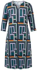 Ulla Popken 846724 Mustriline kleit Tumeroheline