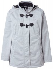 Ulla Popken 846744 Softshell-jope Hallmeleeritud