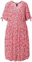 Ulla Popken 846912 Mustriline midikleit Korall