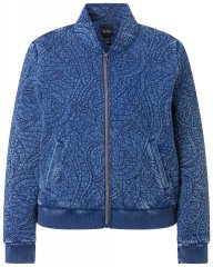 Ulla Popken 847035 Tepitud jope Denimsinine