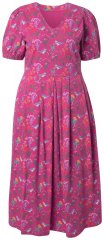 Ulla Popken 847409 Mustriline maksikleit Marjapunane