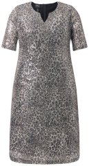 Ulla Popken 848137 Loomamustriga litritega kleit Beež