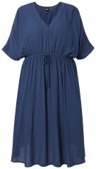 Ulla Popken 848224 Nööriga midikleit Tumesinine