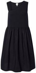 Ulla Popken 848305 V-kaelusega varrukateta midikleit Must