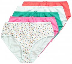 Ulla Popken 849140 Lillelised aluspüksid 5 tk Luuvalge