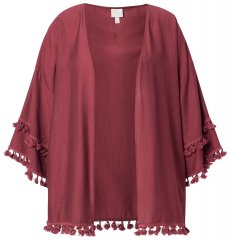 Ulla Popken 849860 Kimono Roostepunane