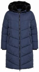 Ulla Popken 850041 Tepitud mantel Tumesinine