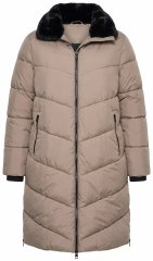 Ulla Popken 850041 Tepitud mantel Taupe