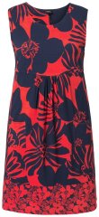 Ulla Popken 850175 Mustriline jersey-kleit Korall