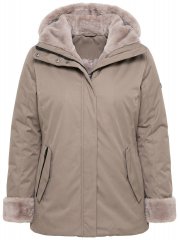 Ulla Popken 850509 Tehiskarvast jope Taupe