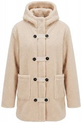 Ulla Popken 850589 Teddyjakk Luuvalge
