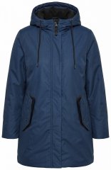 Ulla Popken 850794 Funktsionaalne mantel Tumesinine