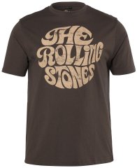 JP1880 851001 Rolling Stones Retro Logo T-särk Sarapuupruun