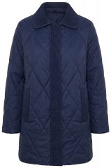 Ulla Popken 851123 Tepitud jope Tumesinine