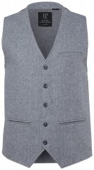 JP1880 851399 Kootud seljaosaga villasegust vest Helehall