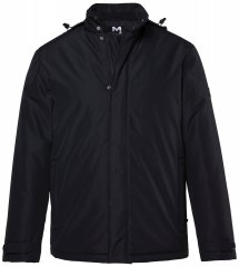 Men+ 552 Kapuutsi ja kerge voodriga jope Must