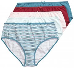 Ulla Popken 851725 Mustrilised aluspüksid 5 tk Lilla