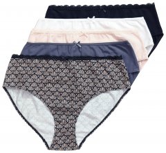 Ulla Popken 851730 Mustrilised aluspüksid 5 tk Beež