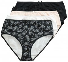 Ulla Popken 851752 Triibulised aluspüksid 5 tk Must