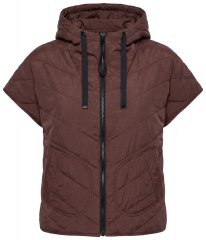 Ulla Popken 851785 Kapuutsiga oversize tepitud vest Pruun