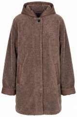 Ulla Popken 851809 Teddyjakk Helepruun