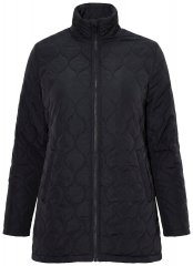 Ulla Popken 851831 Tepitud jope Must