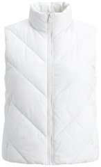 Ulla Popken 851833 Tepitud vest püstkraega Luuvalge