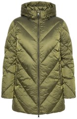 Ulla Popken 852023 Tepitud mantel Oliivroheline