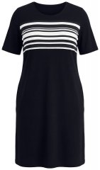 Ulla Popken 852079 Triibuline T-särkkleit Must