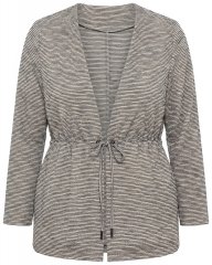 Ulla Popken 852086 Paelaga triibuline kardigan Taupe