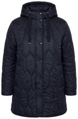 Ulla Popken 852413 Tepitud jope Must
