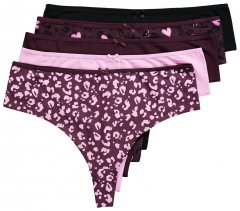 Ulla Popken 852758 Mustrilised stringid 5 tk Ploom