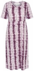 Ulla Popken 852854 Triibuline midikleit Pruun