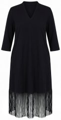Ulla Popken 852937 Jersey-kleit Must
