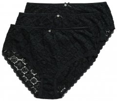 Ulla Popken 853495 Lillelised aluspüksid 3 tk Must