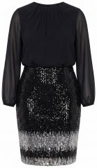 Ulla Popken 853810 Litritega kleit Must