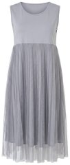 Ulla Popken 853879 A-lõikega midikleit Hall