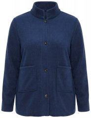 Ulla Popken 854200 Fliisjakk Tumesinine