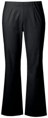 Ulla Popken 854910 Kummiga värvliga soojad stretch-püksid Must