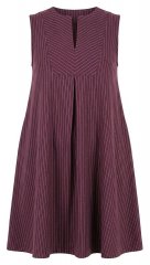 Ulla Popken 854988 Triibuline kleit Veinipunane