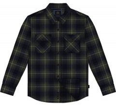Double Outfitters GS-5233 Flanellsärk Oliiv/Sinine