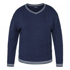 North Latitude V-Neck Knit Tumesinine