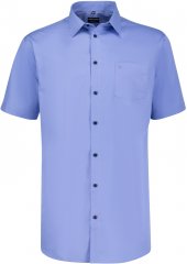 Adamo Warren Comfort Fit Short Sleeve Shirt Medium Blue