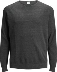 Jack & Jones HILL Knitted Sweater Dark Grey Melange